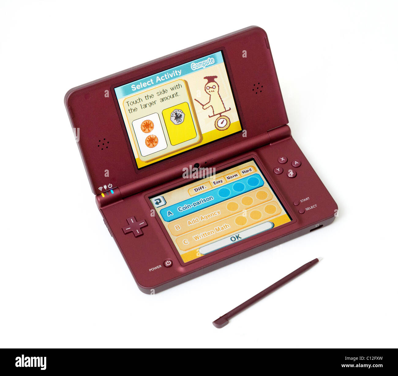 Nintendo DSi XL games console Stock Photo