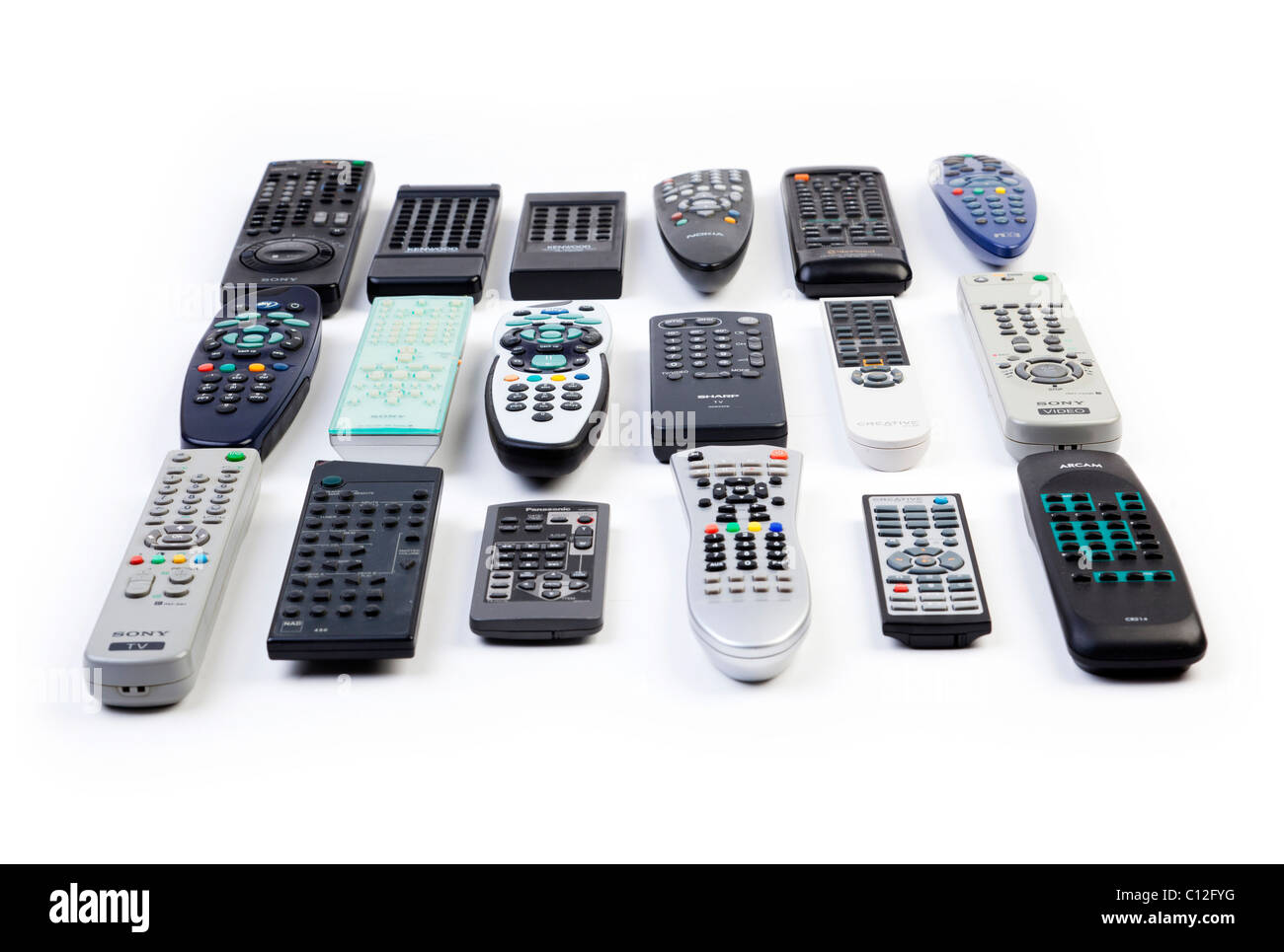 various remote controls Stock Photo Alamy