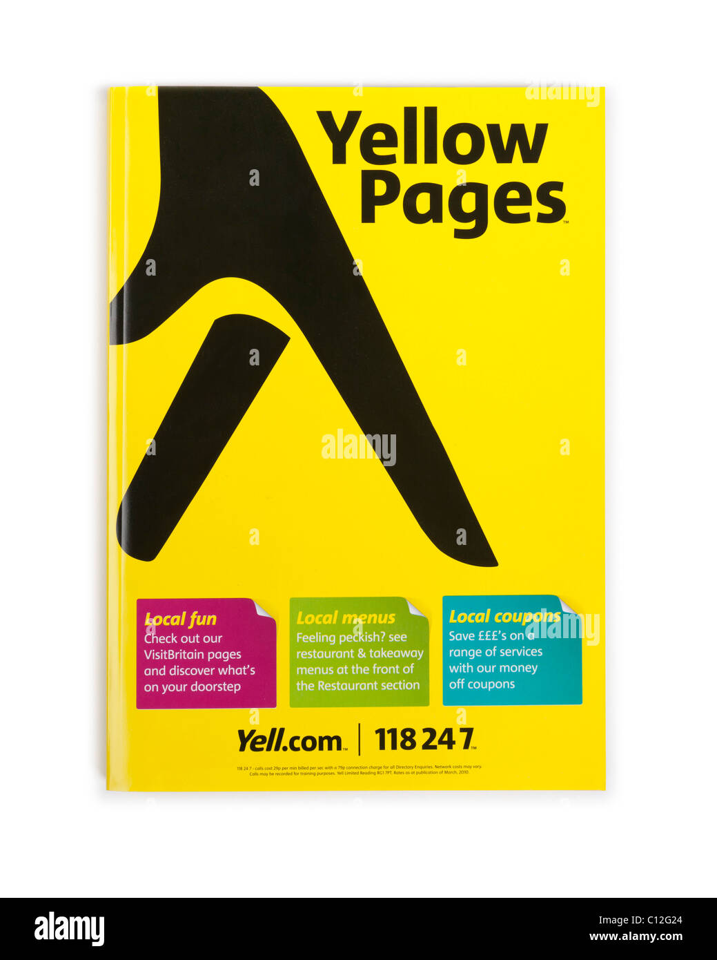 Yellow Pages phone directory Stock Photo