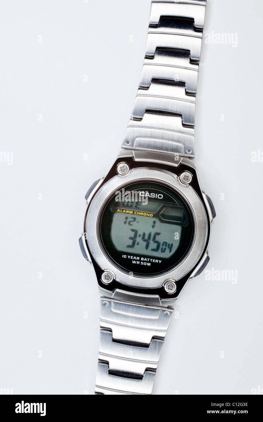 Casio digital watch Stock Photo