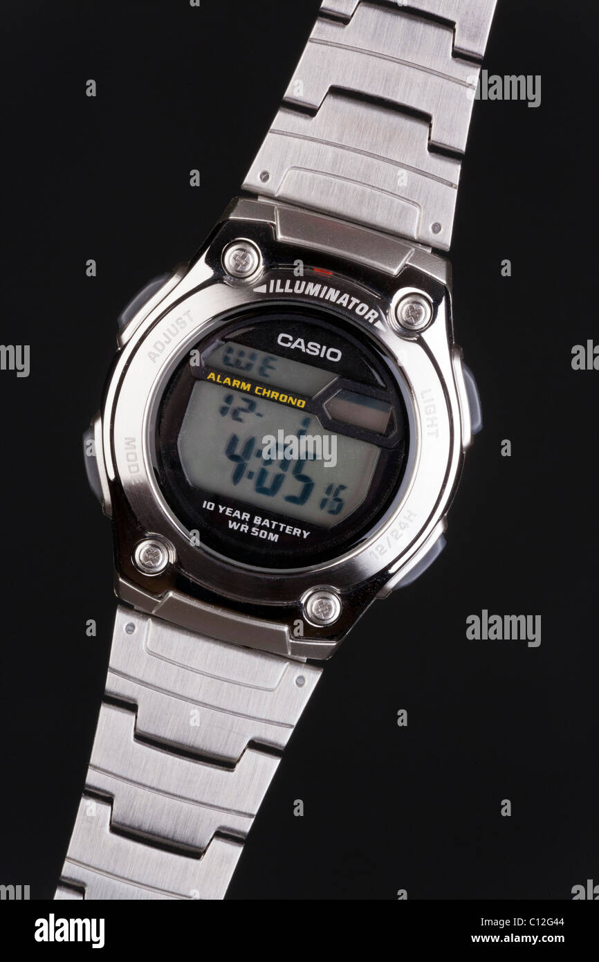 Casio digital watch Stock Photo