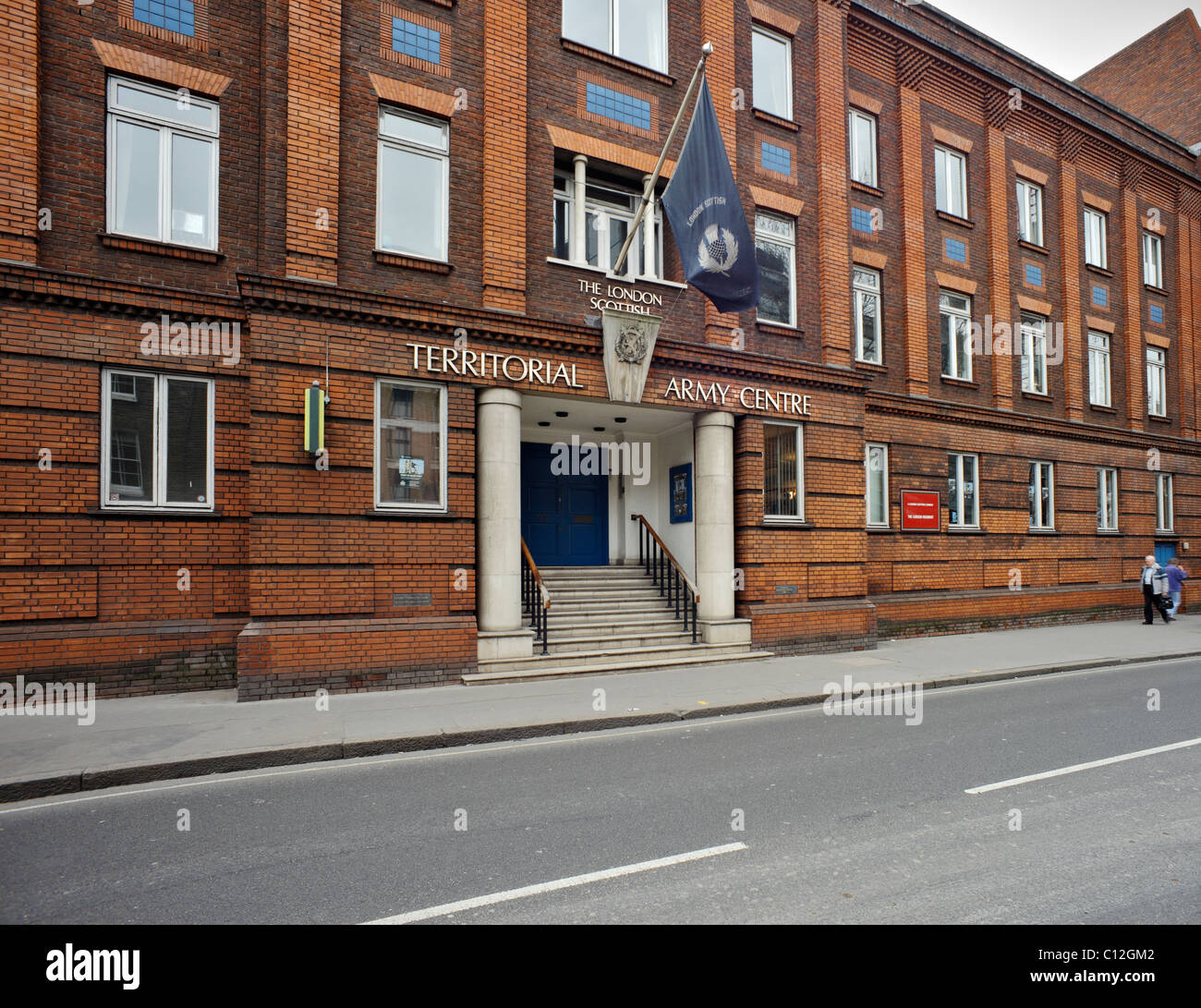 The London Scottish Territorial Army Centre. Stock Photo