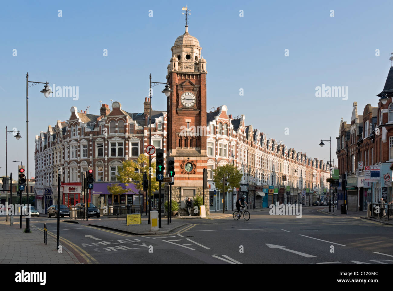 Crouch End Broadway; Hornsey; London Stock Photo Alamy