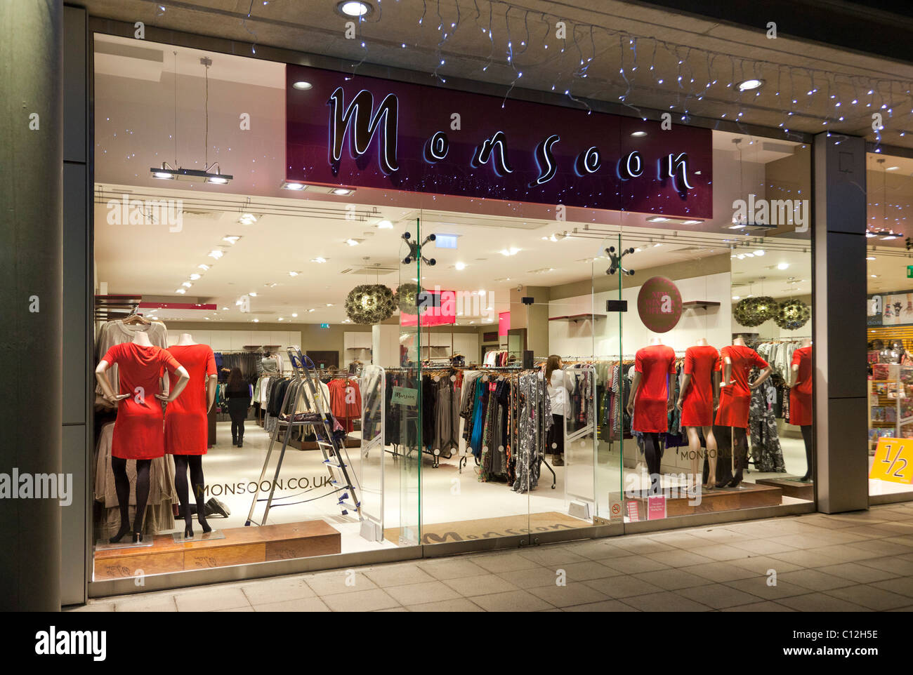 Monsoon fashion clothing shop, UK Stock Photo