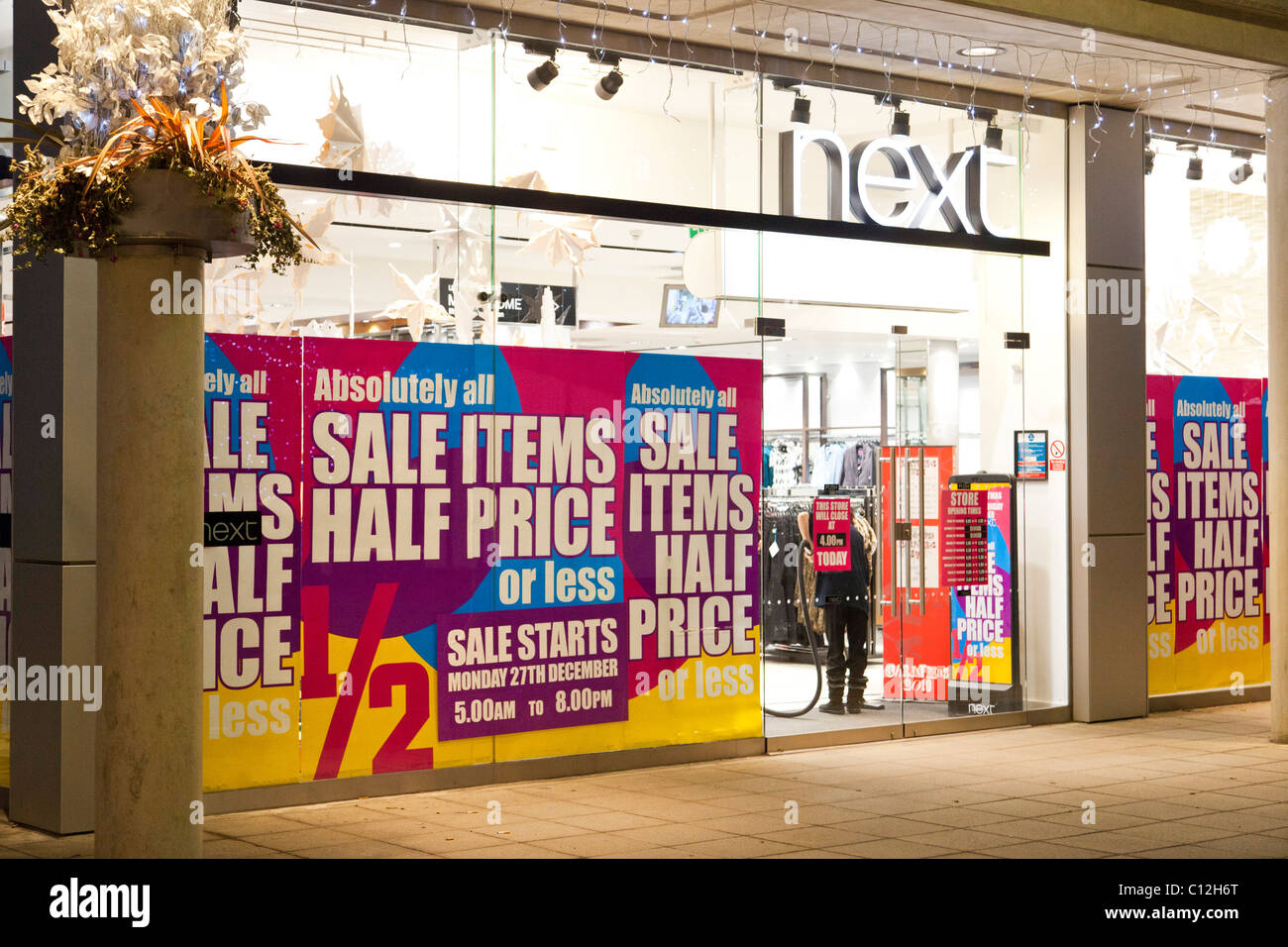 Next clothing logo clothes shop store uk sign hires stock photography