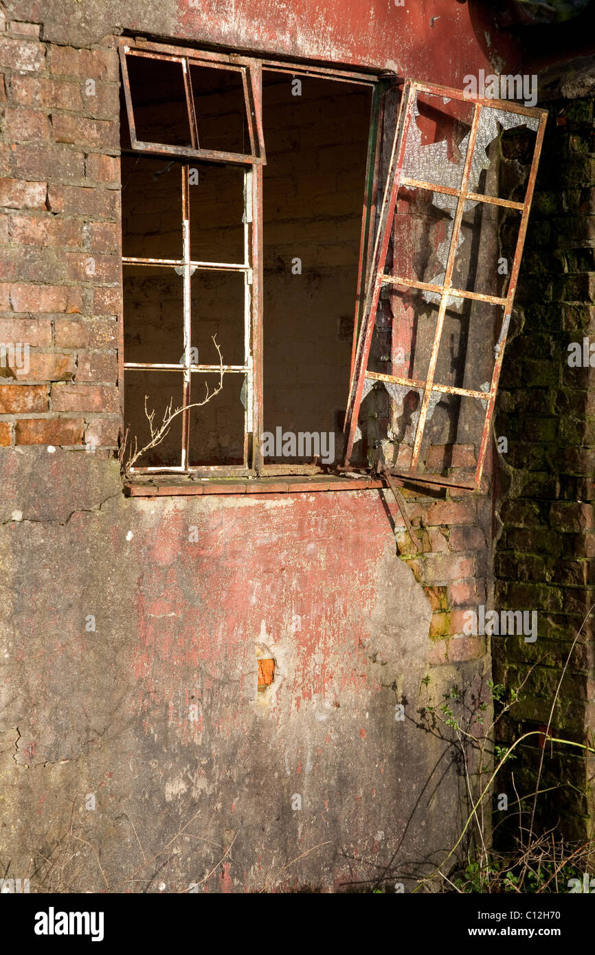 Derelict Buildings at old RAF WIckenby, Lincolnshire March 2011 Stock Photo Alamy