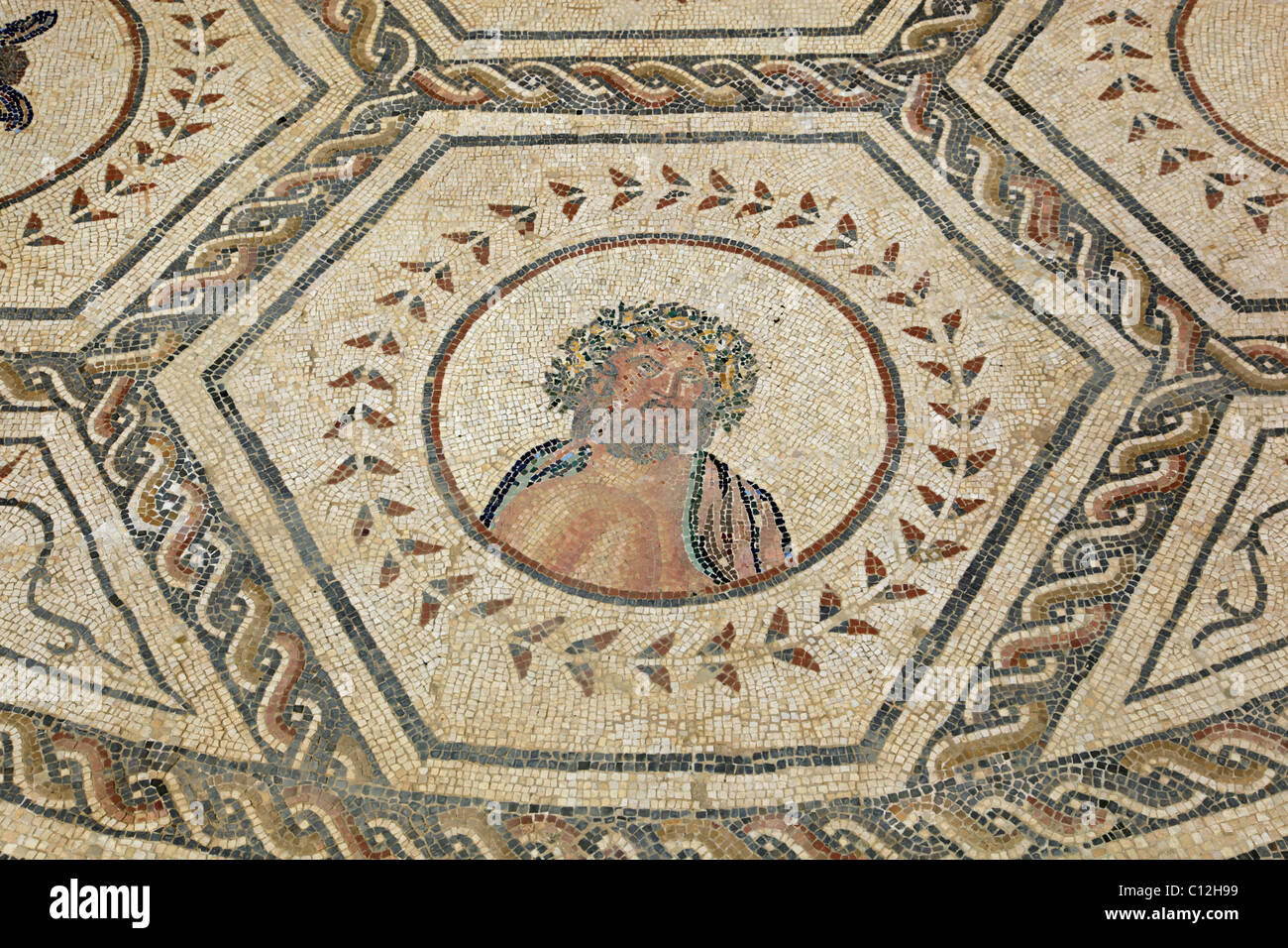 Roman floor mosaics Stock Photo