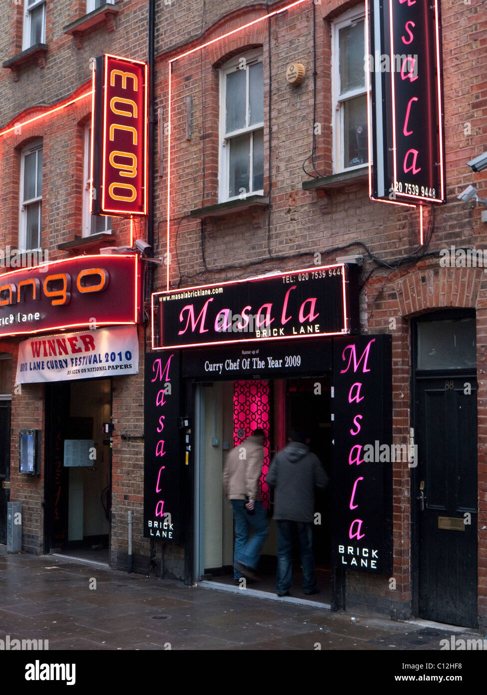 Masala Bangladeshi Curry Restaurant Brick Lane London Feb 2011 Stock Photo Alamy