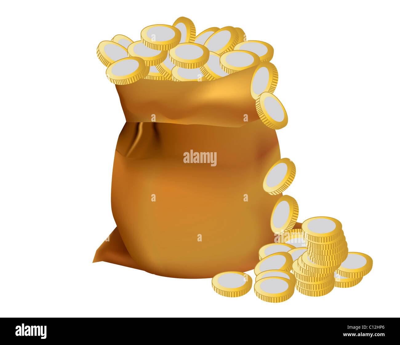 Money bag pounds Cut Out Stock Images & Pictures - Alamy