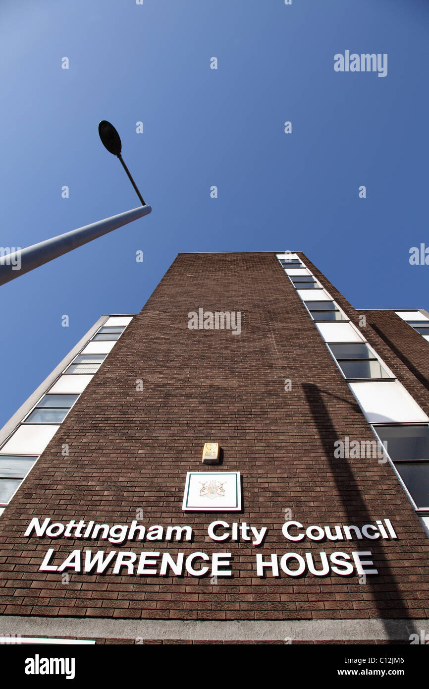 Nottingham City Council, Lawrence House, Nottingham, England, U.K. Stock Photo