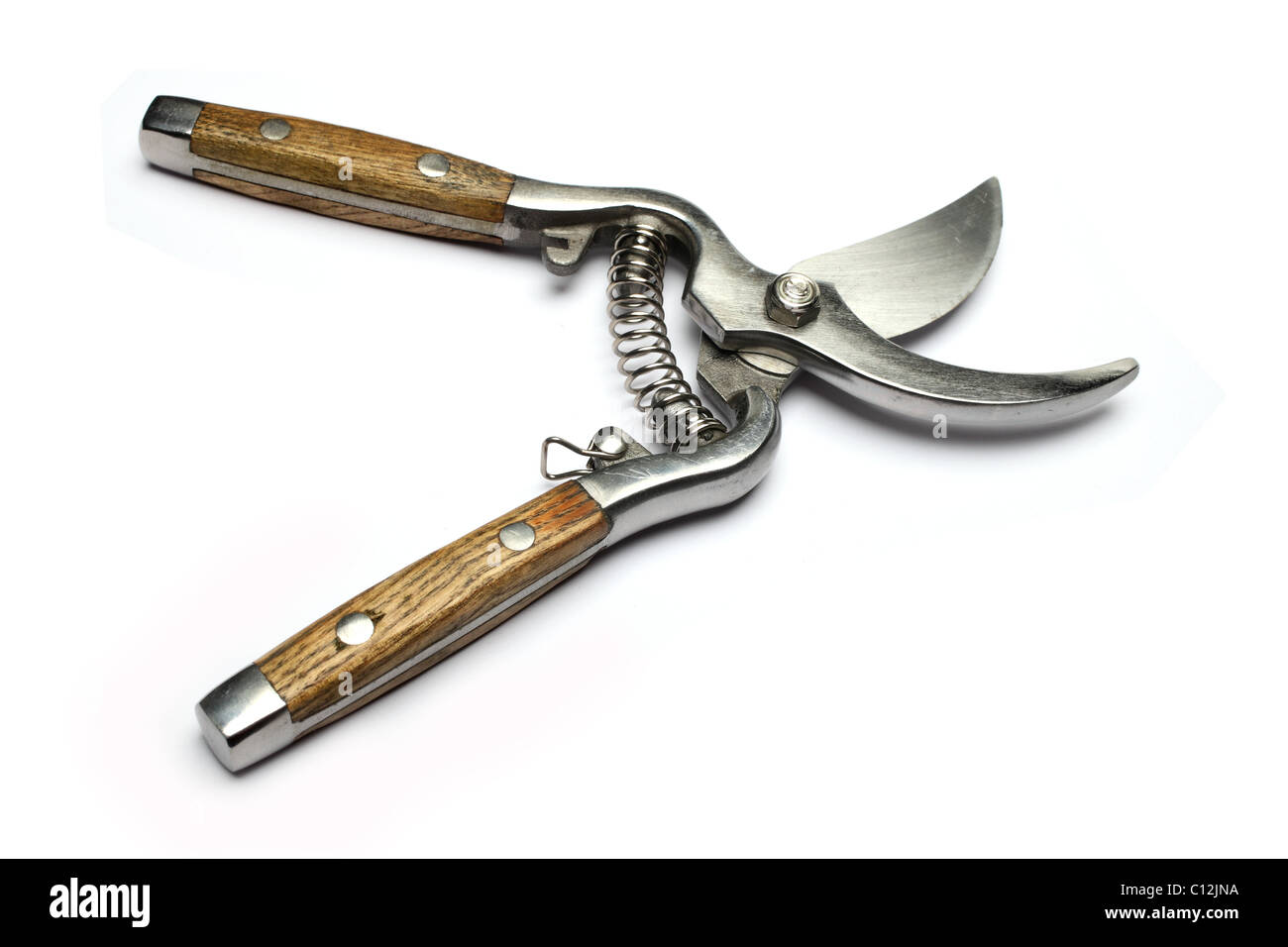 stainless steel secateurs Stock Photo