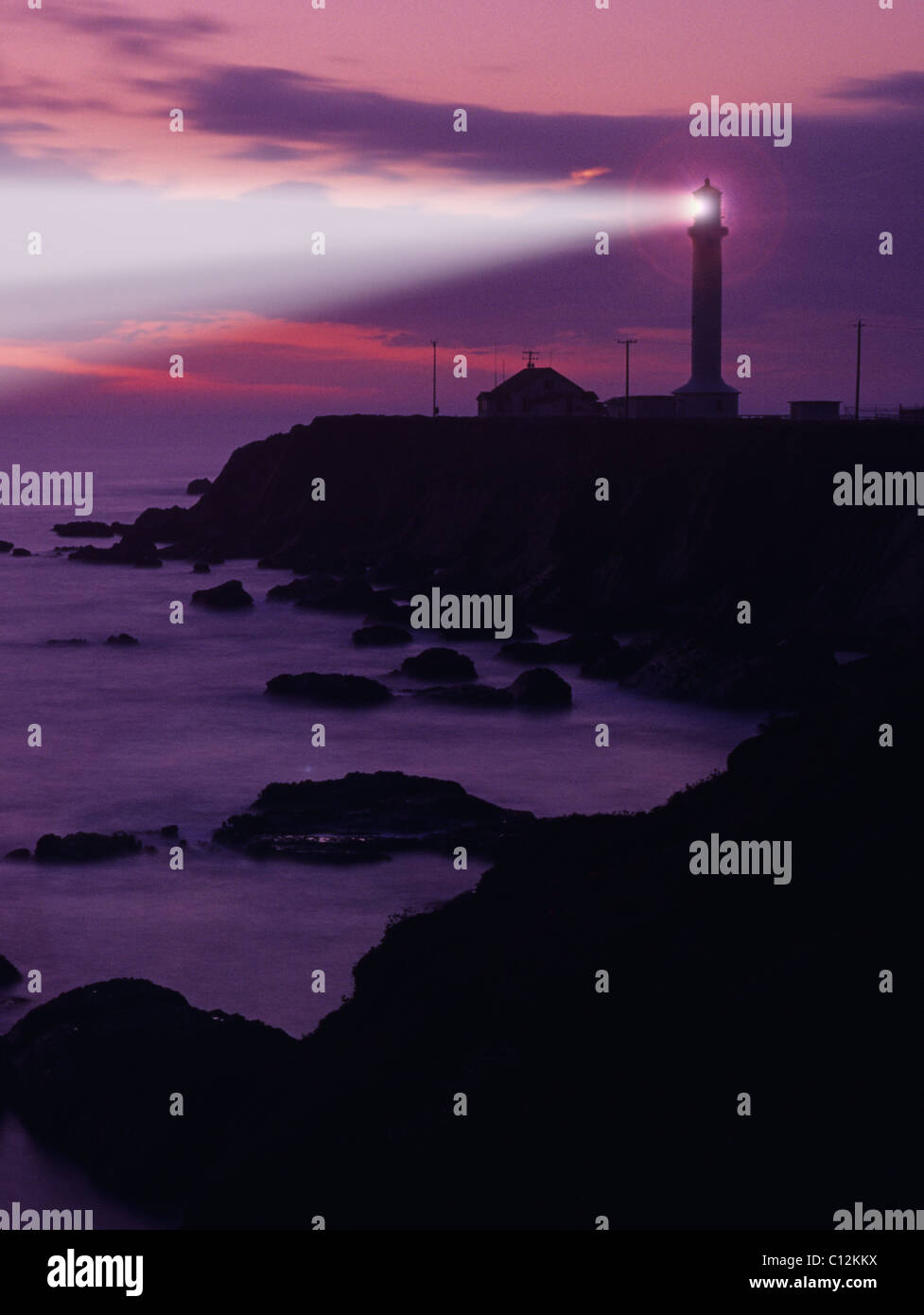 Point Arena Lighthouse, Point Arena, California Stock Photo Alamy