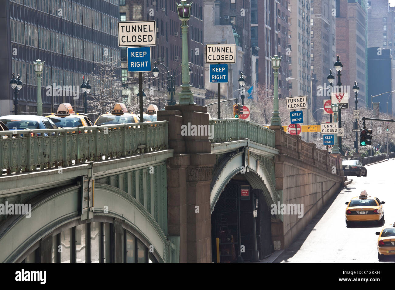 Grand Central Terminal Park Avenue Viaduct, Pershing Square, NYC Stock
