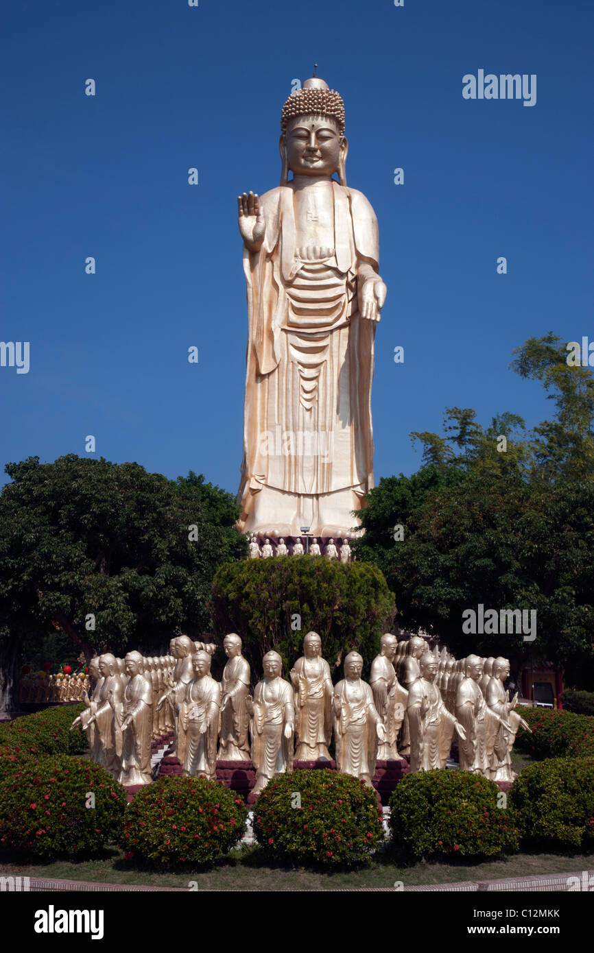 Buddha Statues in Fo Guang Shan Monastery Stock Photo