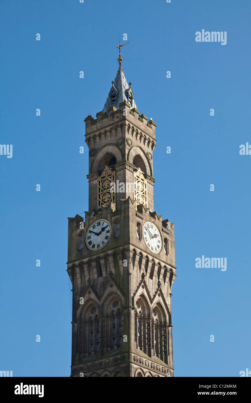 Bradford town hall clock tower hi-res stock photography and images - Alamy