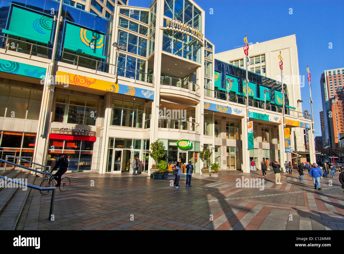 Westlake Center Shopping Mall Seattle Washington USA Stock Photo ...