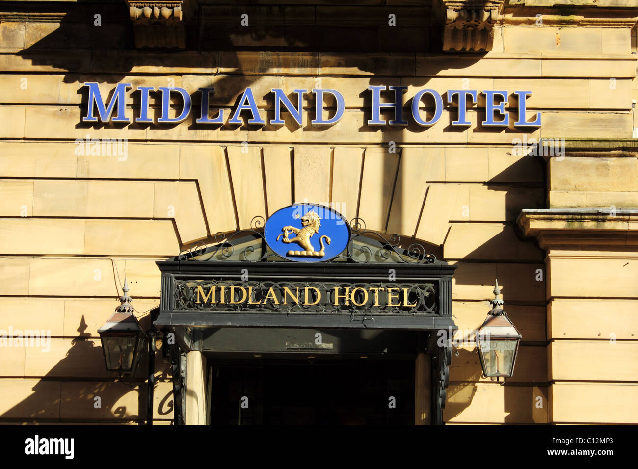 The Midland Hotel Bradford legacy of the days of the Midland Railways Stock Photo