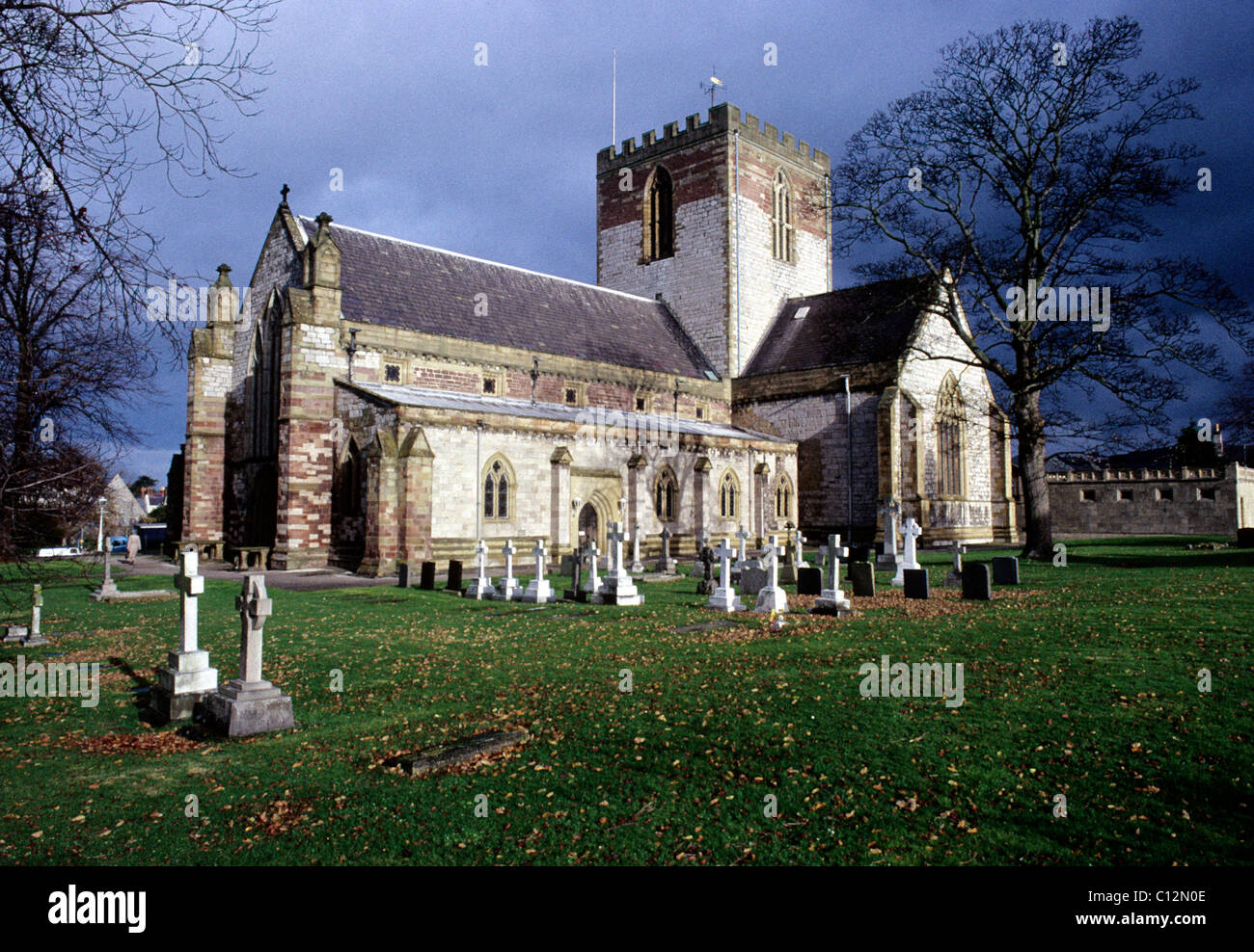 St. Asaph Cathedral, Clwyd, Wales Welsh cathedrals UK Stock Photo