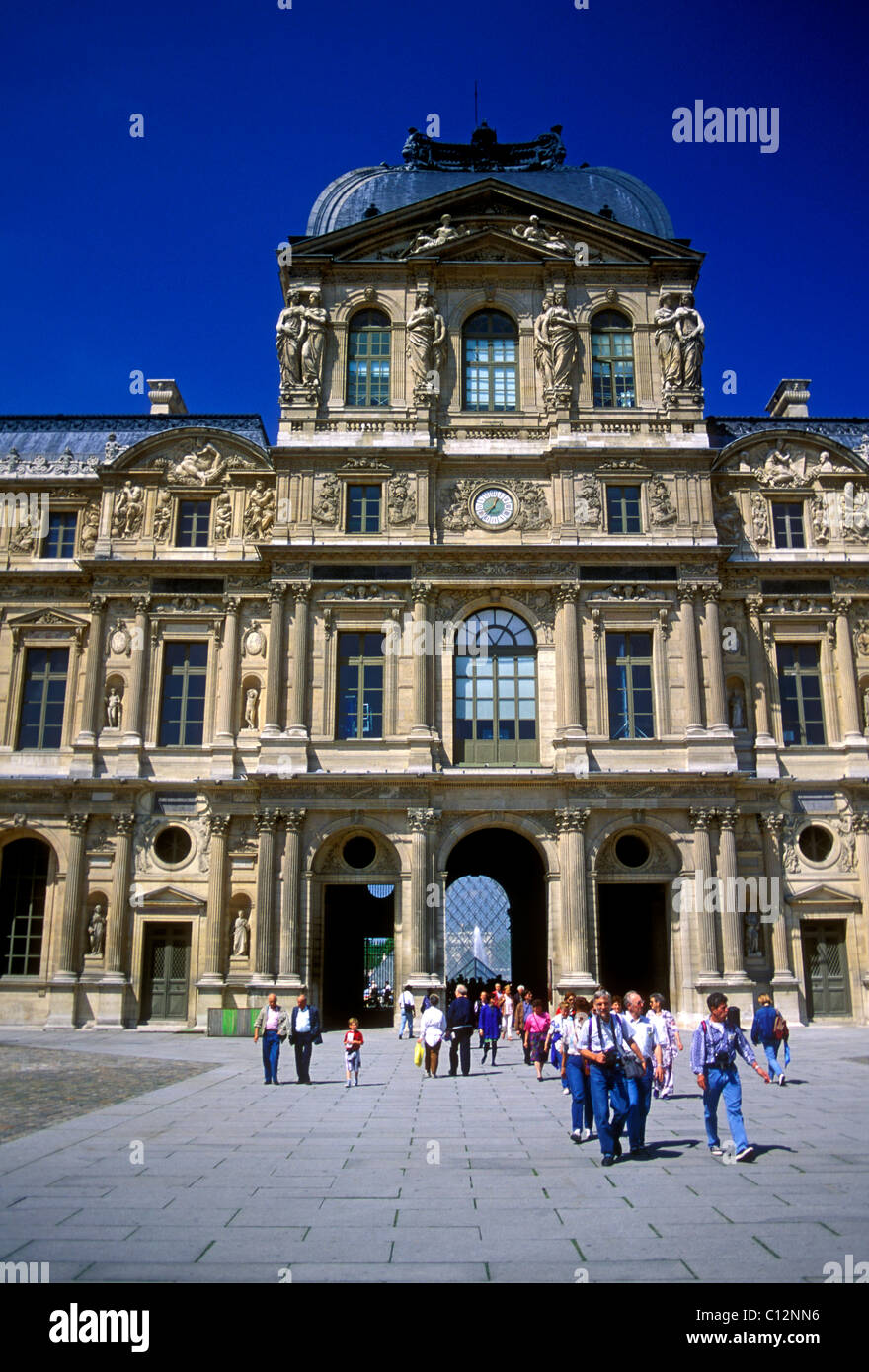 Louvre cour carree exterior hi-res stock photography and images - Alamy