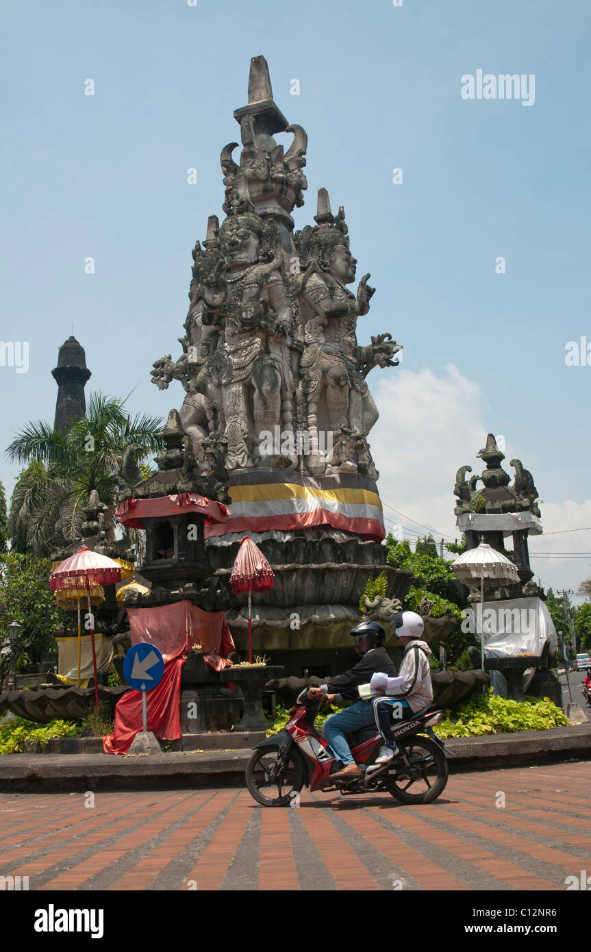 Monument in the centre of Klungkung Bali Stock Photo