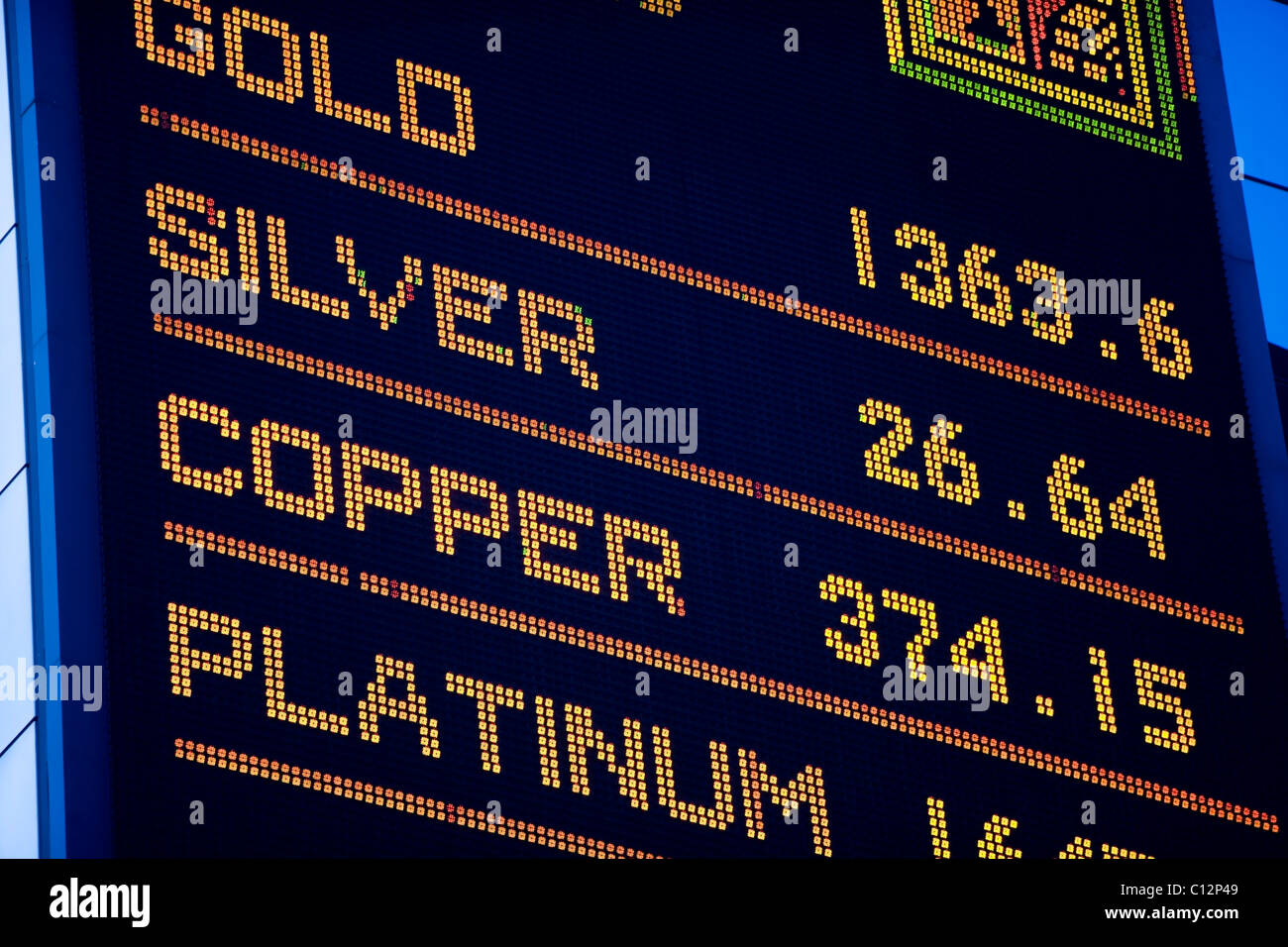 USA, New York State, New York City, Commodity Exchange report Stock