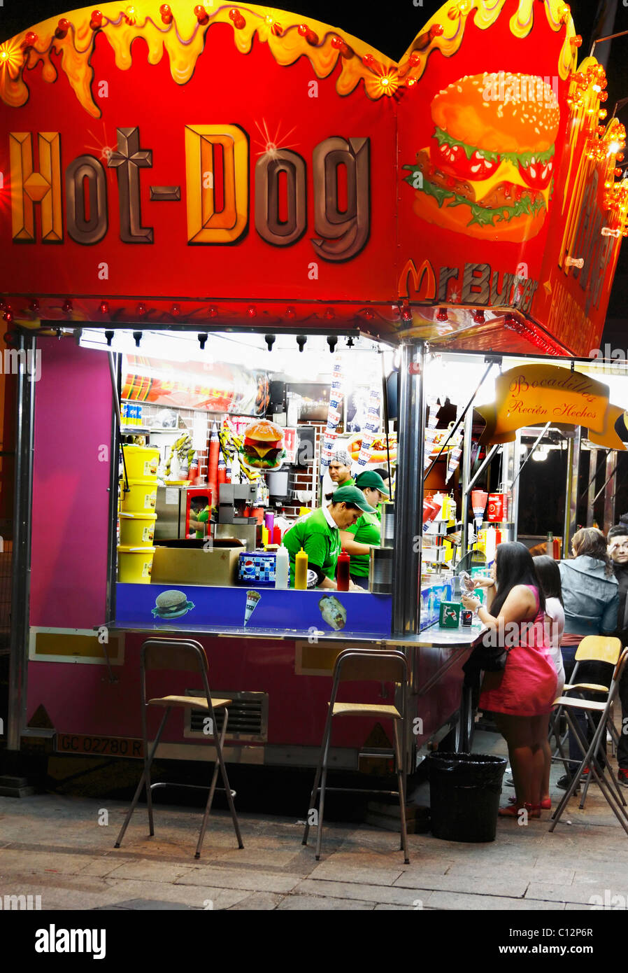 Burger hot dog stall hires stock photography and images Alamy