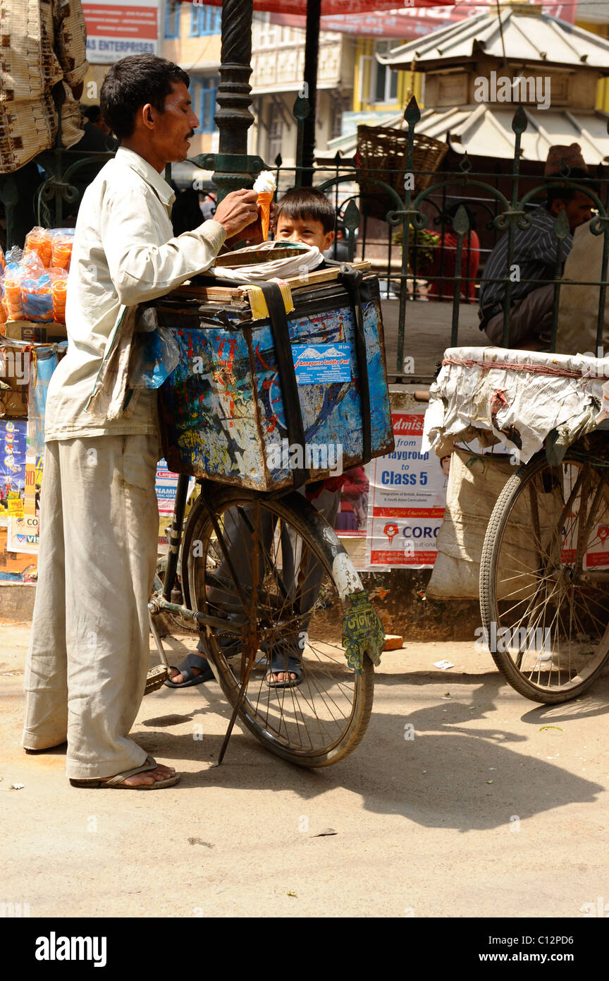 Selling ice cream from a bicycle sale