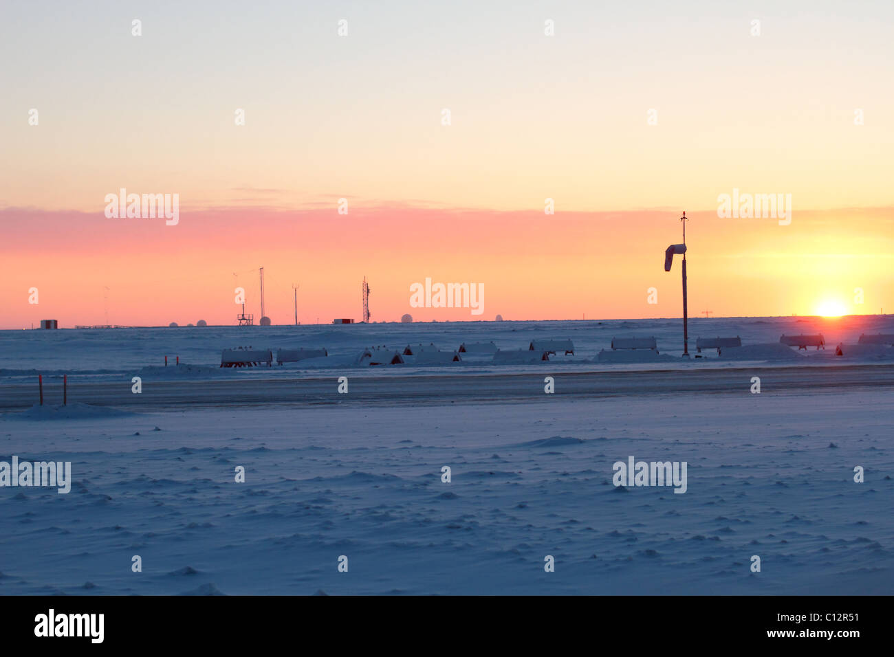 Wiley Post Will Rogers Memorial Airport in Barrow, Alaska on the first