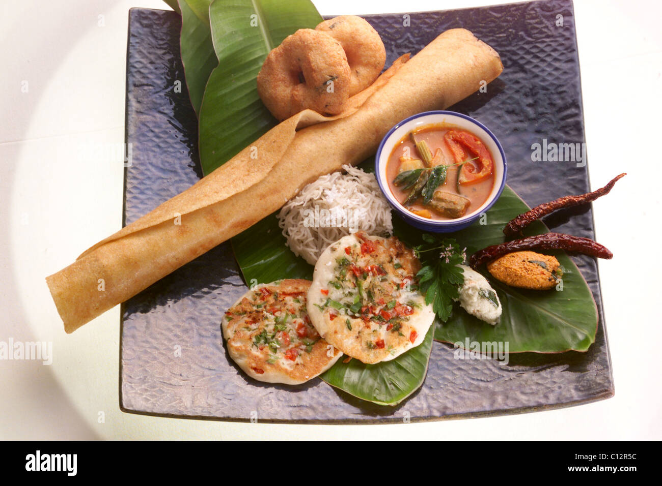 SOUTH INDIAN BREAKFAST Stock Photo - Alamy