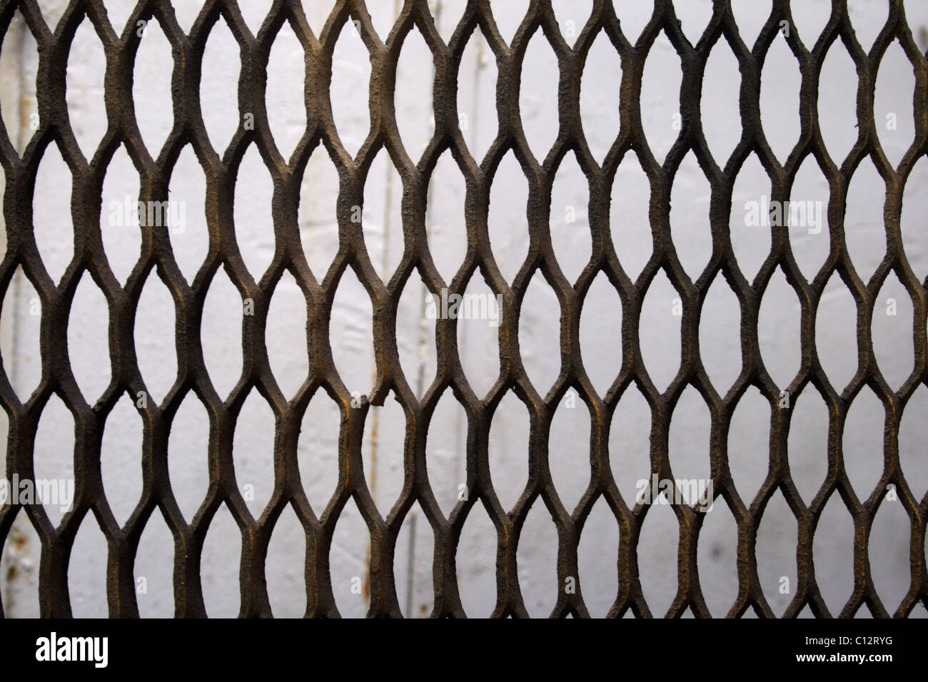 Metal lattice Stock Photo