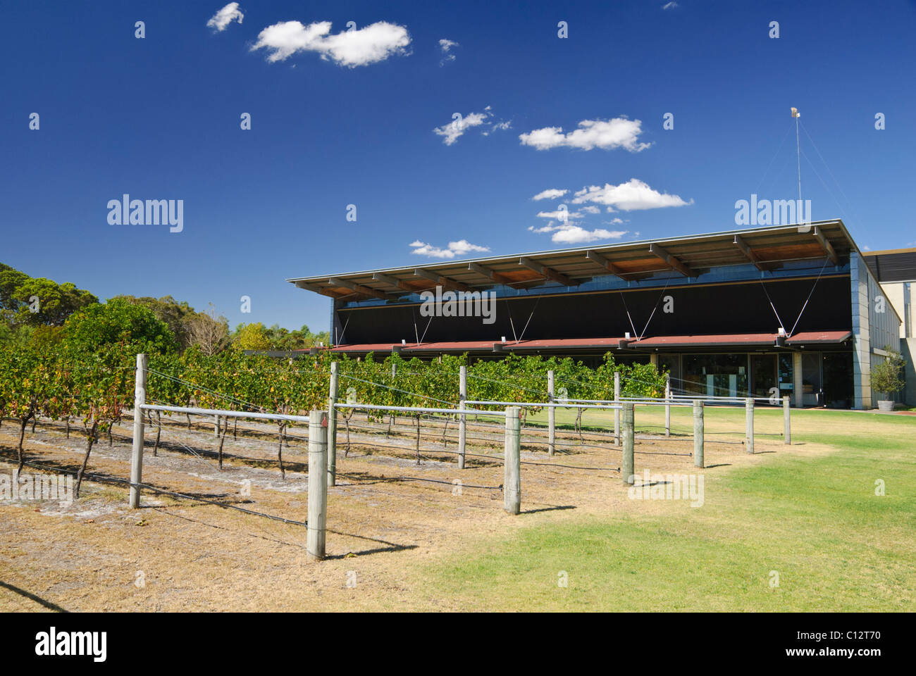 3 Oceans Winery cellar door and cafe, in the Margaret River Region of Western Australia Stock Photo