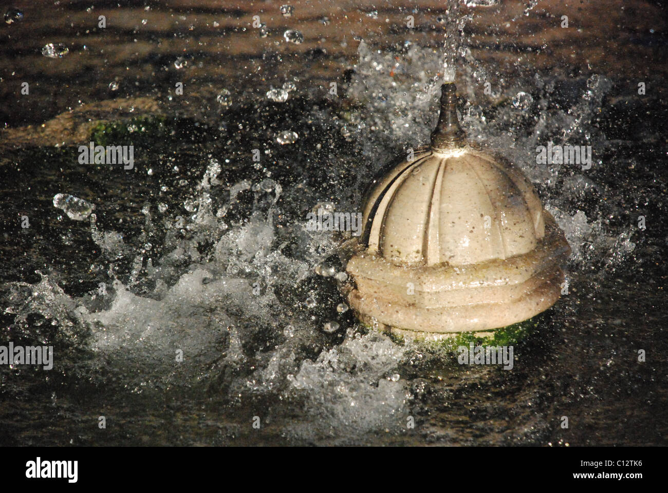 Water jet in Granada, Andalusia, Spain, Alhambra Stock Photo