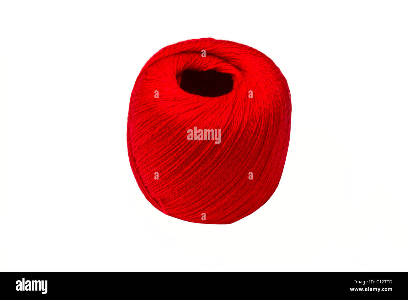 Red thread, string as amulet for wrist isolated on white. Red bracelet with  knots. Top view Stock Photo - Alamy
