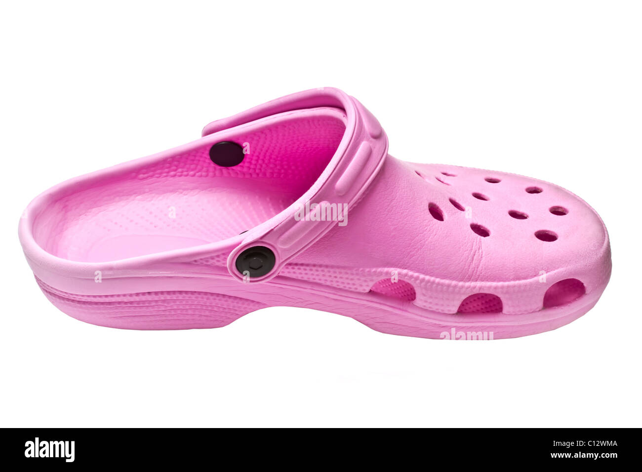 Pink summer shoe isolated on white background Stock Photo