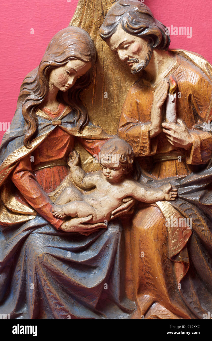 Holy Family Jesus Mary Joseph Religious Figurine Miniature