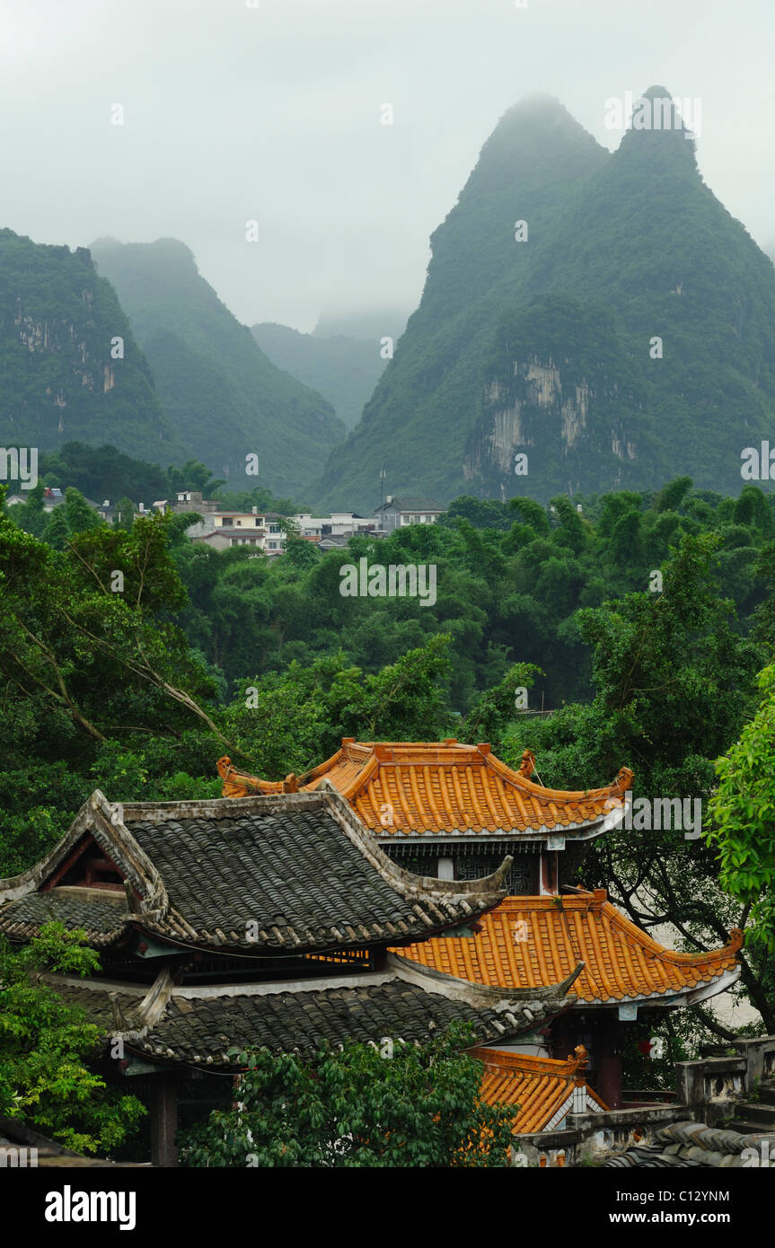Yangshou in Guilin region of China Stock Photo