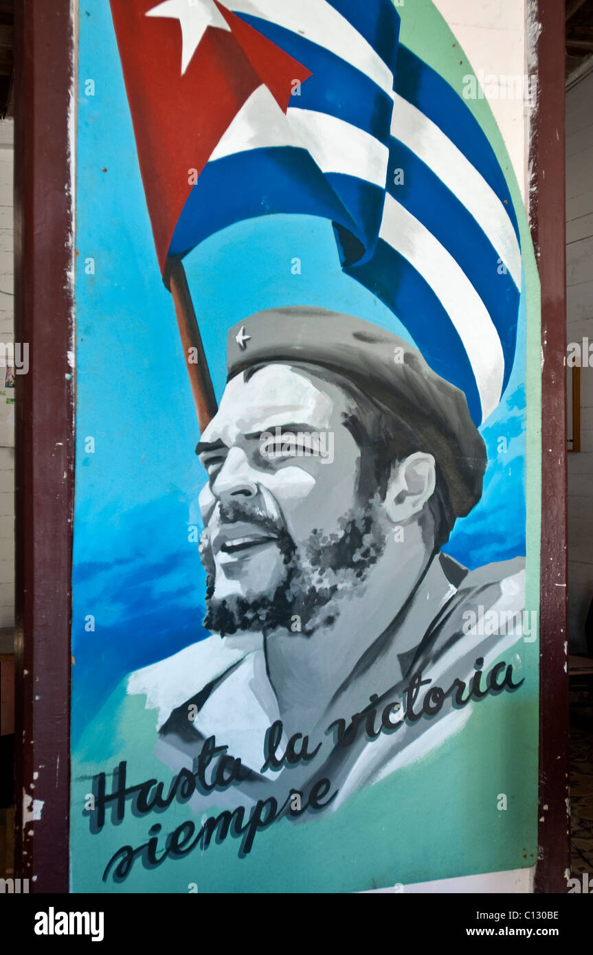 Che Guevara painting, Cuba Stock Photo