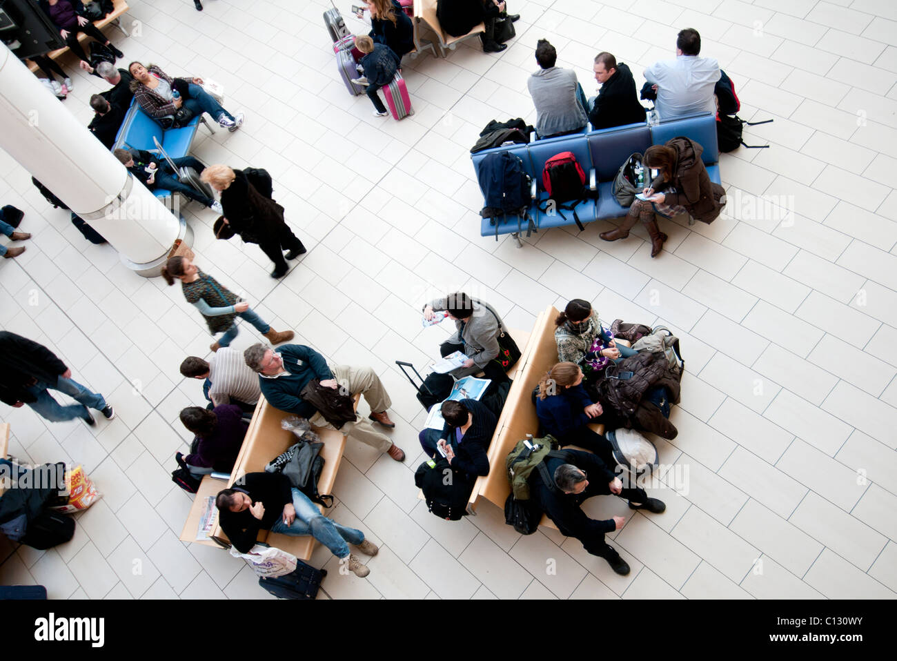 passengers waiting for flights Stock Photo - Alamy