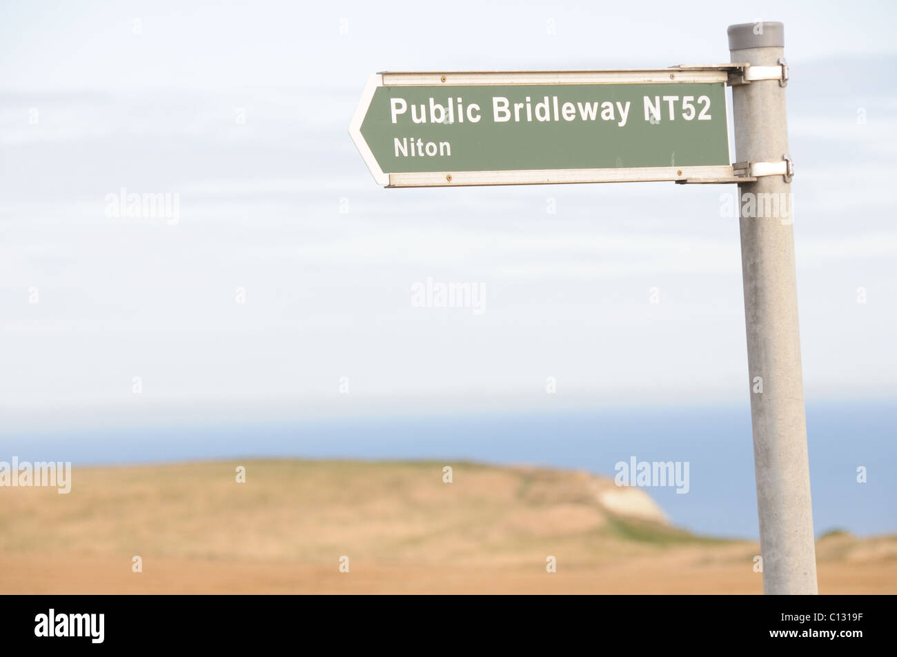 Bridle path sign Stock Photo