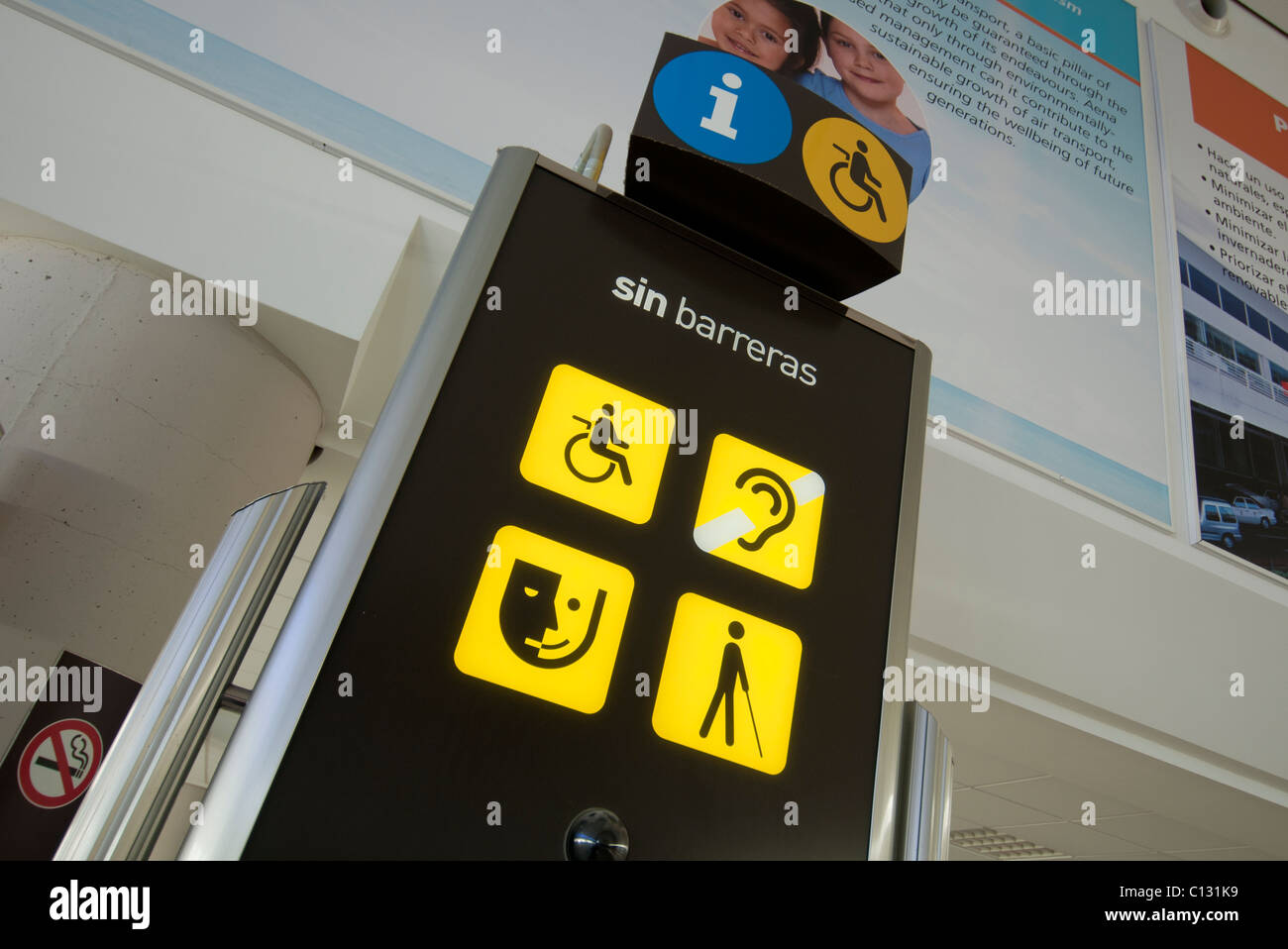 Modern information sign hi-res stock photography and images - Alamy