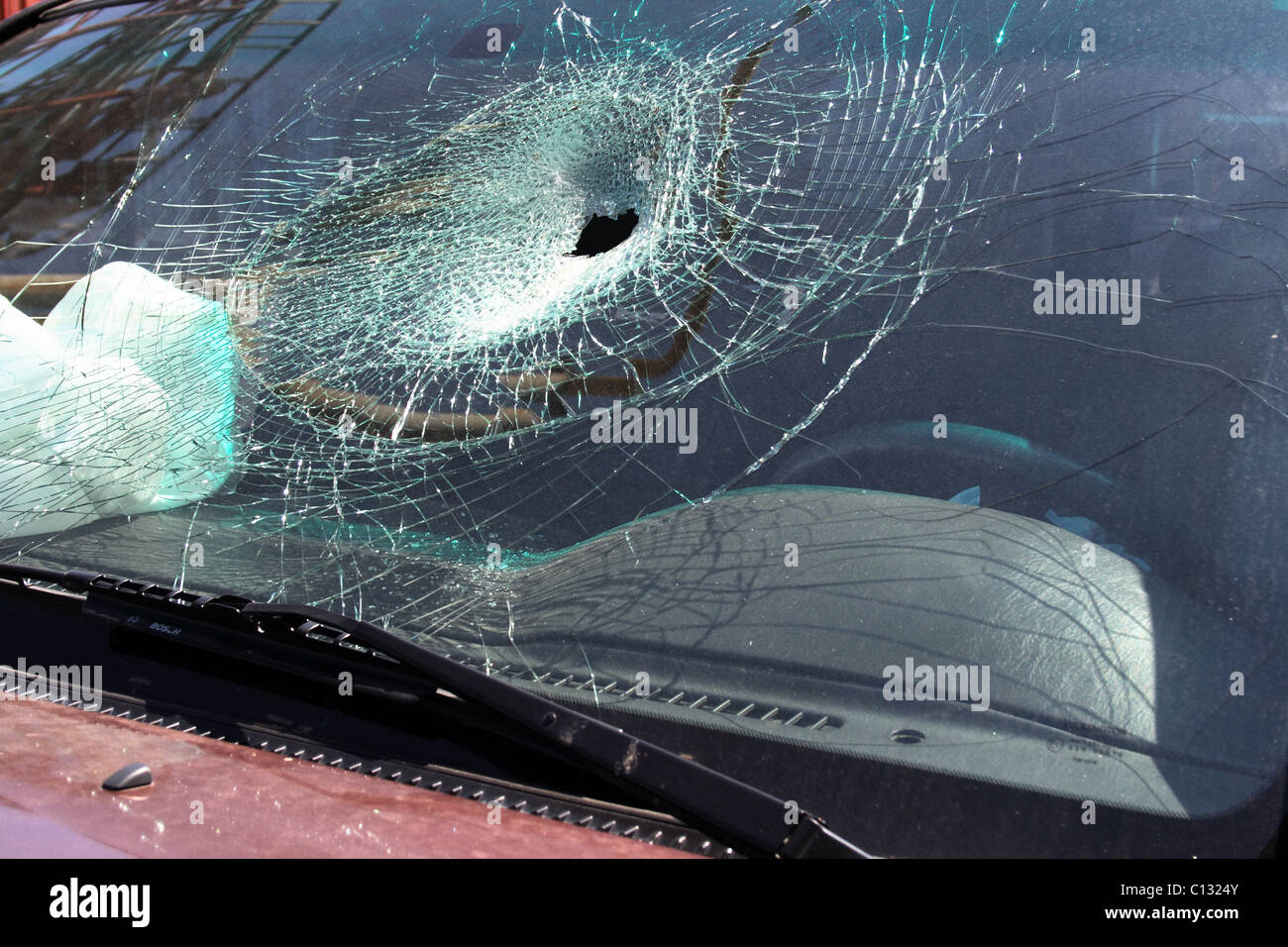 Bulletproof windshield hi-res stock photography and images - Alamy