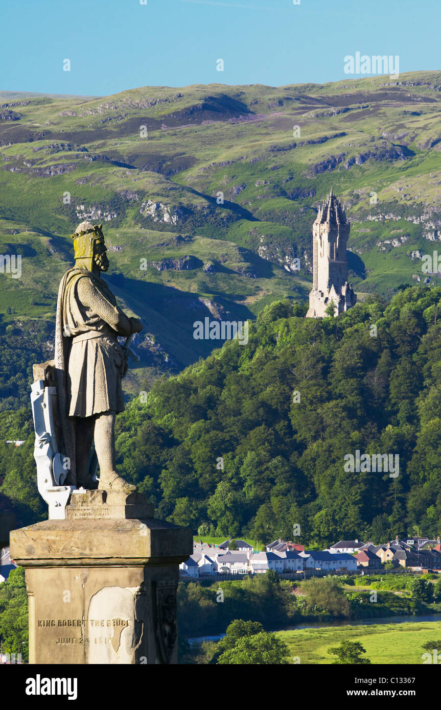 View from Stirling Castle Esplanade of The National Wallace Monument