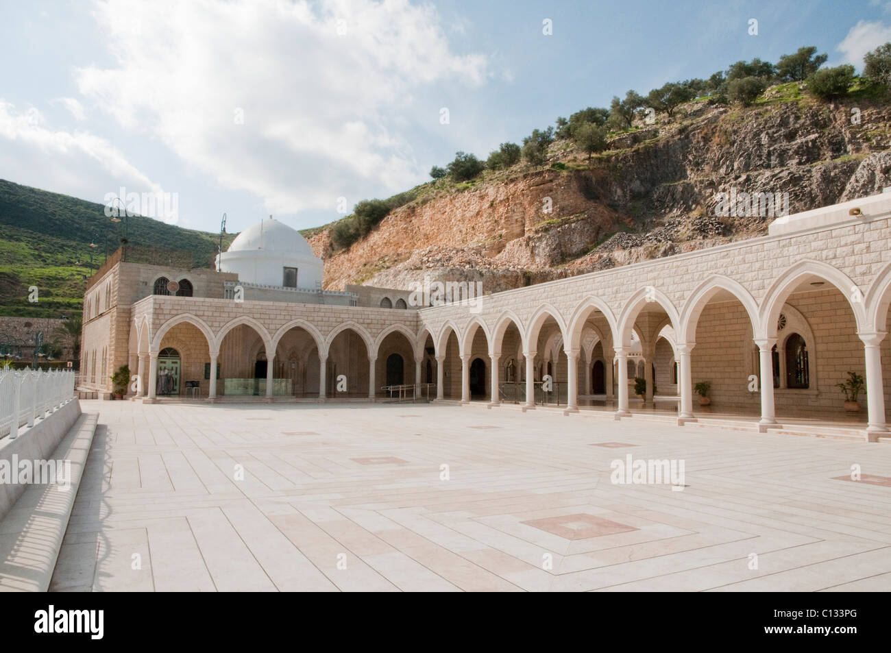 Israel, the lower Galilee. Nabi Shueib, Jethro's tomb the sacred site of the Druze Stock Photo