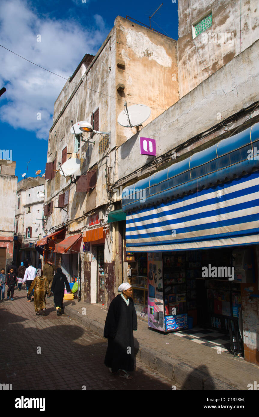 Medina old quarter Casablanca central Morocco northern Africa Stock Photo