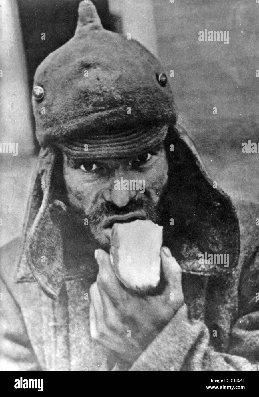 WINTER WAR 1939-1940  Russian prisoner captured by Finnish army Stock Photo