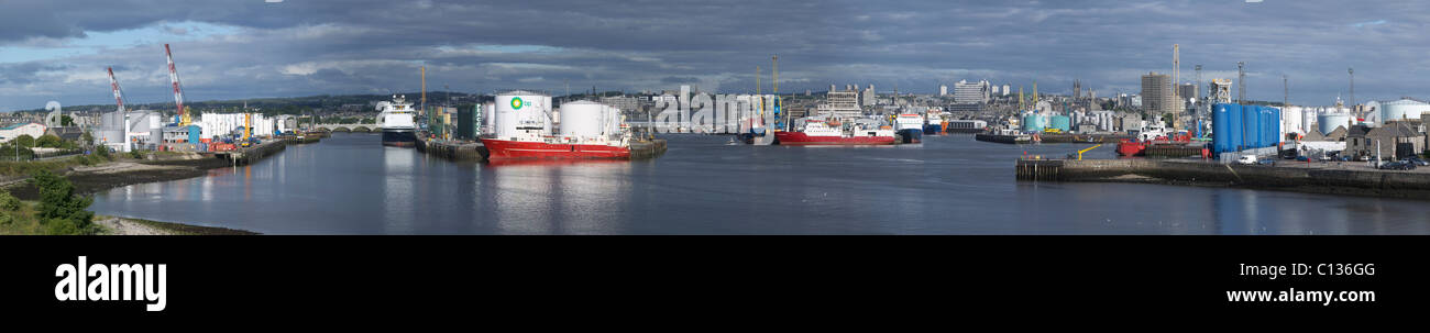 Aberdeen Harbour, Aberdeen, Scotland, UK Stock Photo