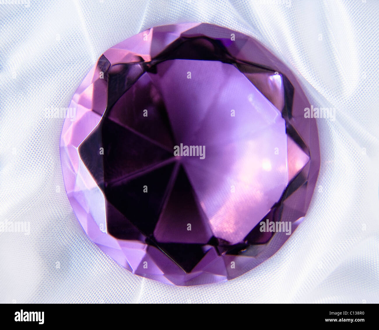 Studio shot of purple gem Stock Photo