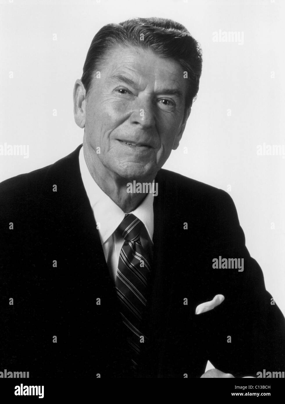 Ronald Reagan, portrait as President, c. 1982 Stock Photo