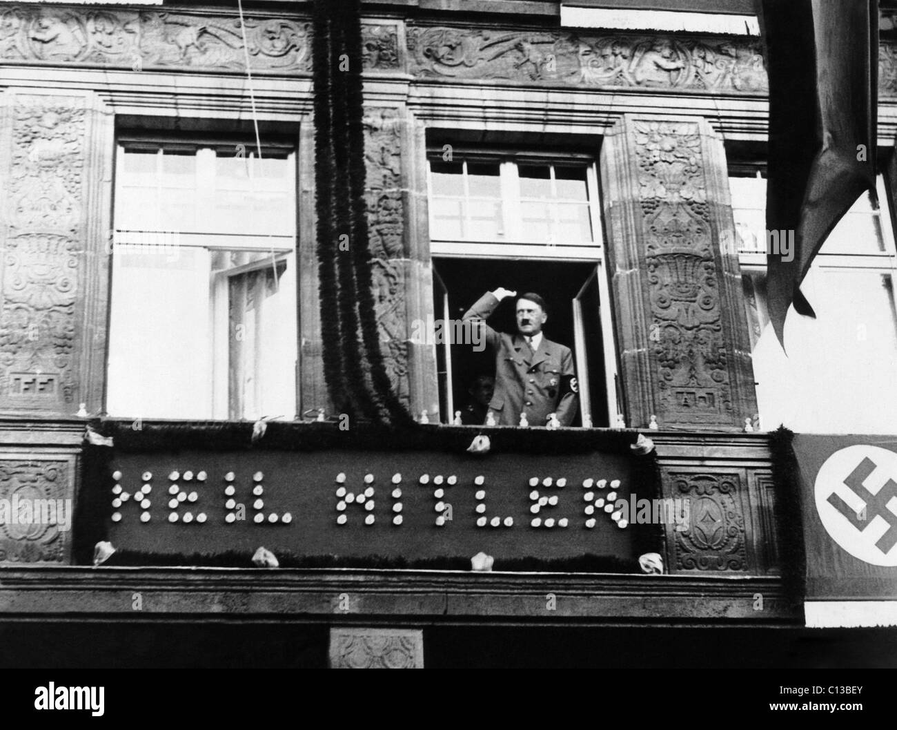 Adolf Hitler, in Nuremberg to attend Nazi Party Convention, September 1934 Stock Photo