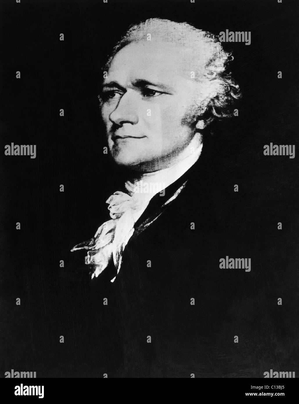 Alexander Hamilton (1755-1804), American politician, circa 1790s. Stock Photo